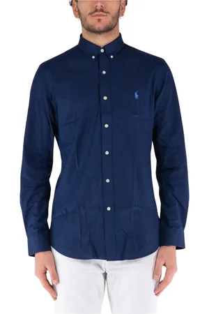 Ralph Lauren Skjorte, Herre, Blå, L, Bomuld, Regular Skjorte