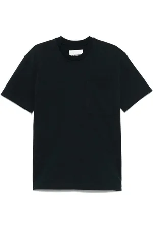 Jil Sander Top, Herre, Blå, S, Bomuld, Blå T-shirt med Brystlomme