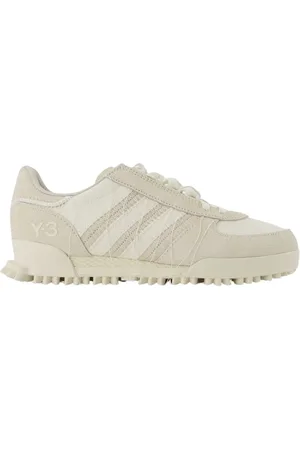 Y-3 Sko, unisex, Hvid, 38 EU, Uld, Leather Marathon Tr Sneakers