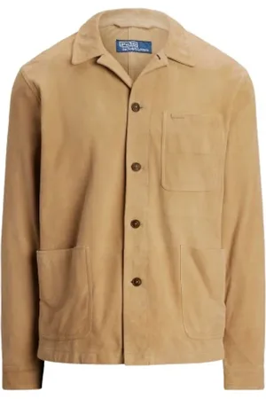 Ralph Lauren Jakke, Herre, , M, Bomuld, Luksuriøs Ruskind Nyttejakke