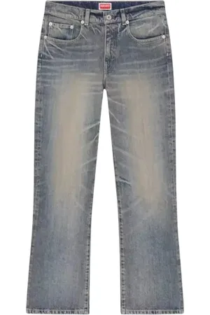 Kenzo Jeans, Dame, Blå, W27, Bomuld, Vintage Ankel Jeans