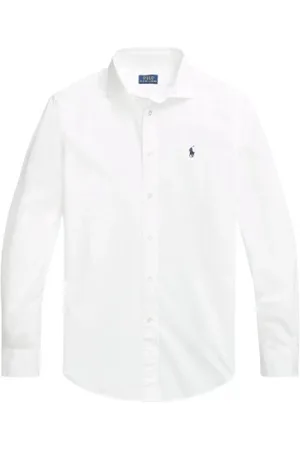 Ralph Lauren Bluser & Skjorter, Dame, Hvid, 2XL, Bomuld, Bluse med afslappet pasform