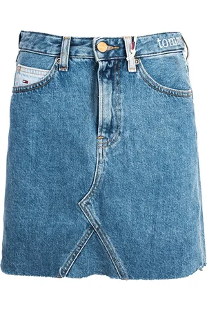Tommy Hilfiger Nederdel, Dame, Blå, W25, Denim, Denimnederdel