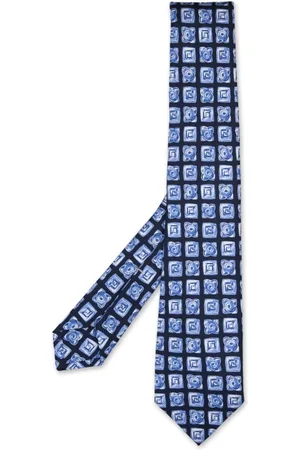 Kiton Tilbehør, Herre, Blå, ONE SIZE, Blå Silkeslips