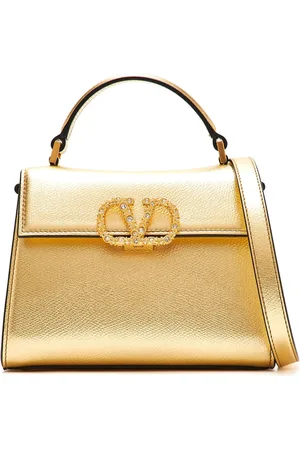 VALENTINO GARAVANI Taske, Dame, Gul, ONE SIZE, Uld, Stilfuld tote taske med unikt design