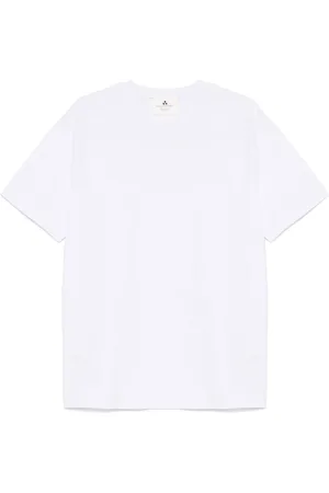 Peuterey Top, Herre, Hvid, S, Bomuld, Crew Neck Logo T-shirt