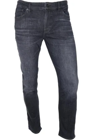 HUGO BOSS Jeans, Herre, Sort, W36 L34, Denim, Slim Fit Denim Delano Jeans