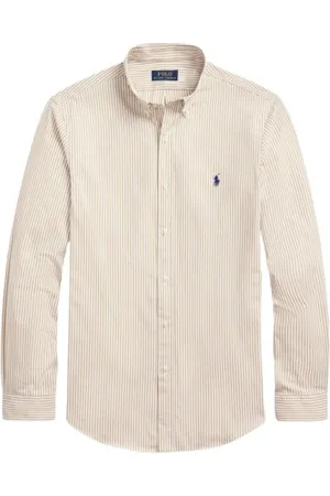 Ralph Lauren Skjorte, Herre, , 2XL, Bomuld, Stribet Stretch Bomuld Slim Skjorte