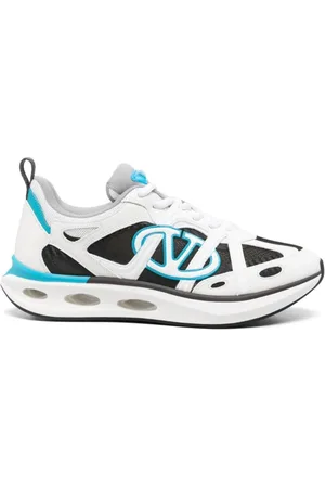 VALENTINO GARAVANI Sko, Herre, Blå, 44 EU, Læder, VLogo EasyJog Sneakers