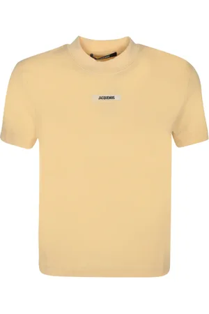Jacquemus Top, Dame, Gul, XL, Bomuld, Gul T-shirt med rund hals