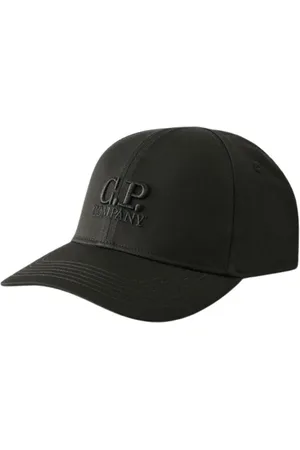 C.P. Company Tilbehør, unisex, Sort, 3XS, Bomuld, Logo Cap