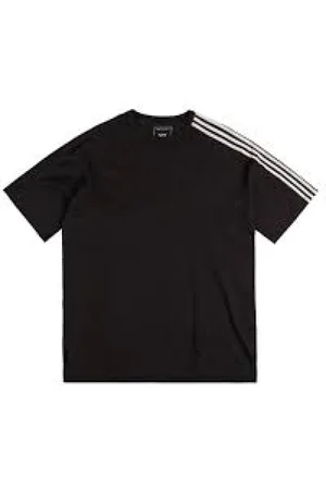 Y-3 Top, Herre, Sort, S, Bomuld, Casual bomulds T-shirt