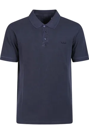 Woolrich Top, Herre, Blå, XL, Bomuld, Klassisk poloshirt i Mackinack-stil