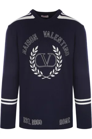 VALENTINO GARAVANI Strik, Herre, Blå, M, Uld, Navy Sweater