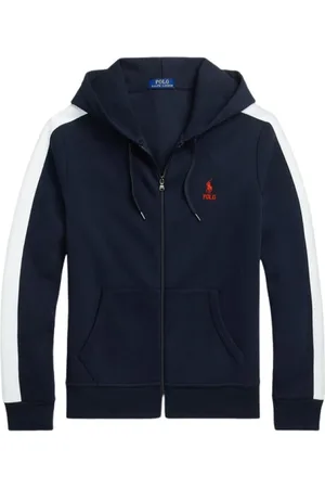 Ralph Lauren Sweathshirts & Hoodies, Herre, Blå, XL, Bomuld, Bomuldsblanding Regular Fit Jakke