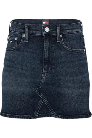 Tommy Hilfiger Nederdel, Dame, Blå, S, Denim, Denimnederdel