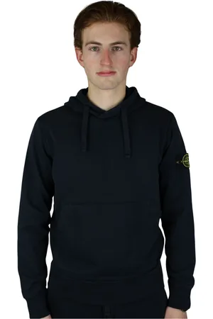 Stone Island Sweathshirts & Hoodies, Herre, Blå, M, Bomuld, Felpa Hoodie