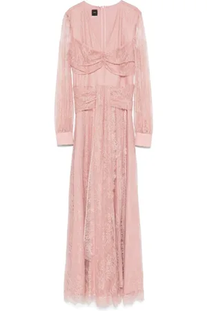 Pinko Kjole, Dame, Lyserød, M, Polyester, Rosa Kjole til Kvinder