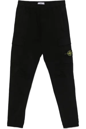 Stone Island Bukser, Herre, Sort, W34, Bomuld, Cuffed Combat Bukser