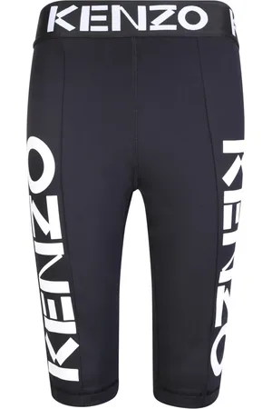 Kenzo Sport, Dame, Blå, XS, Uld, Blå logo cykelshorts