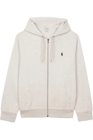 Ralph Lauren Sweathshirts & Hoodies, Herre, Grå, XS, Bomuld, Zip-Through Sweatshirt