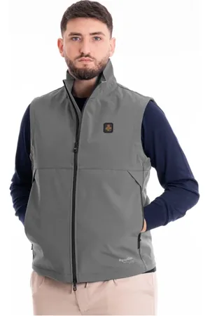 RefrigiWear Jakke, Herre, Grå, XL, Nylon, Regntæt Nylonvest med sidelommer
