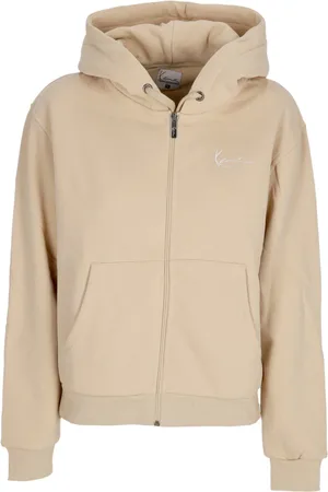 Karl Kani Sweathshirts & Hoodies, Dame, , L, Bomuld, Essentiel Zip Hoodie med sidelommer