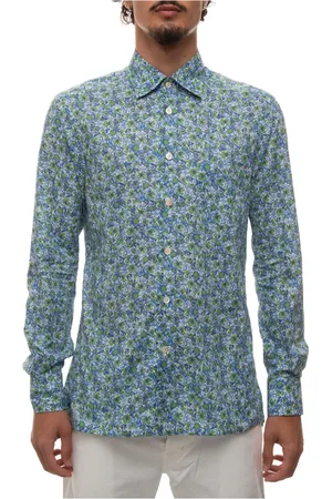 Kiton Skjorte, Herre, Blå, L, Casual Skjorte