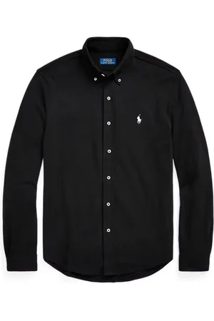 Ralph Lauren Skjorte, Herre, Sort, S, Afslappet Skjorte