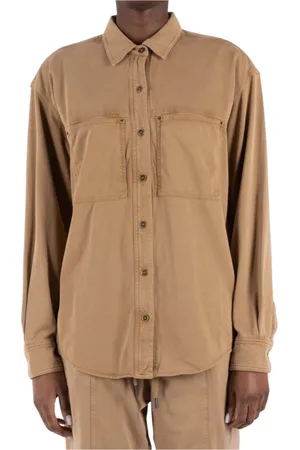 Isabel Marant Bluser & Skjorter, Dame, Brun, XS, Bomuld, Khaki Bomuld T-shirt