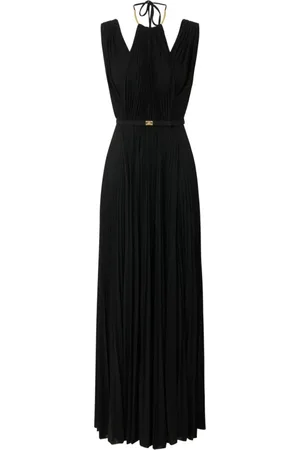 Elisabetta Franchi Kjole, Dame, Sort, XS, Sort bæltet kvindedragt