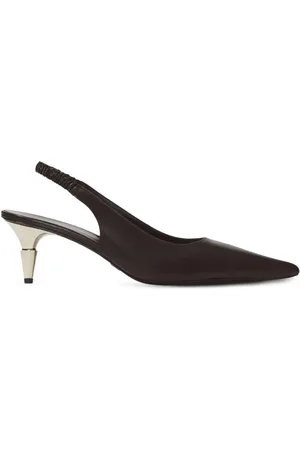 Proenza Schouler Sko, Dame, Sort, 38 EU, Læder, Sort Spike Slingbacks - 60Mm
