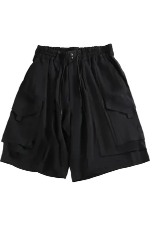 Y-3 Shorts, Herre, Sort, S, Læder, Casual Sneakers