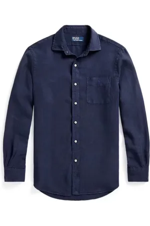 Ralph Lauren Skjorte, Herre, Blå, M, Klassisk Skjorte til Mænd