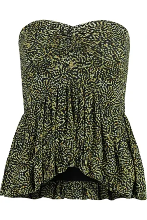 Isabel Marant Top, Dame, Grøn, M, Bomuld, Ermina Printed Top
