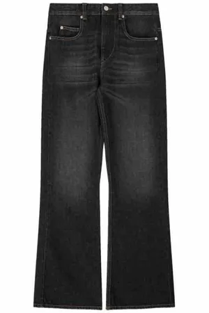 Isabel Marant Jeans, Dame, Sort, S, High Waist Bootcut Jeans Belvira