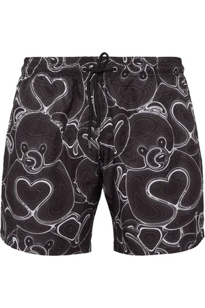 Philipp Plein Badetøj, Herre, Sort, M, Badebukser Strandshorts