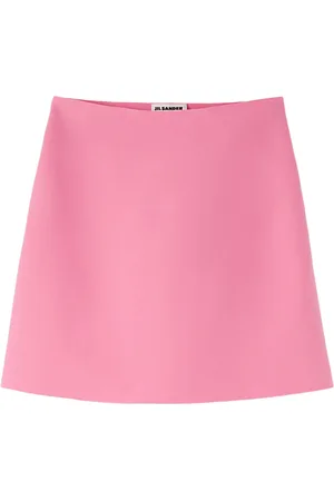 Jil Sander Nederdel, Dame, Lyserød, S, Uld, Short Skirt
