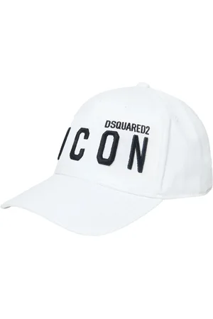 Dsquared2 Tilbehør, unisex, Hvid, L, Bomuld, Hvid Ikonisk Skygge Hat