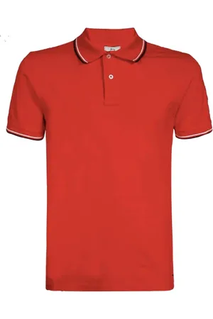 Woolrich Top, Herre, Rød, XL, Bomuld, Polo Monterey