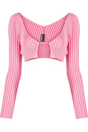 Jacquemus Strik, Dame, Lyserød, S, La Maille Pralu Cardigan