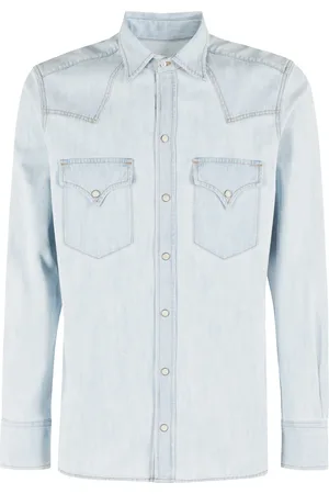 FORTELA Skjorte, Herre, Blå, M, Denim, Denim Texan Skjorte Blå Regular Fit