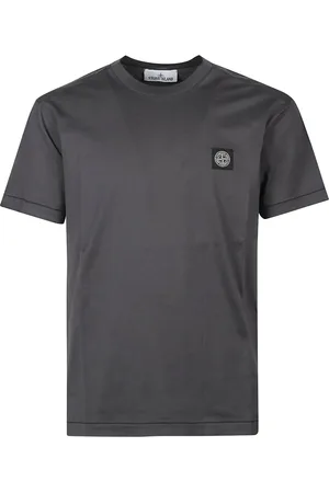 Stone Island Top, Herre, Grå, XL, Bomuld, Casual Cotton Tee