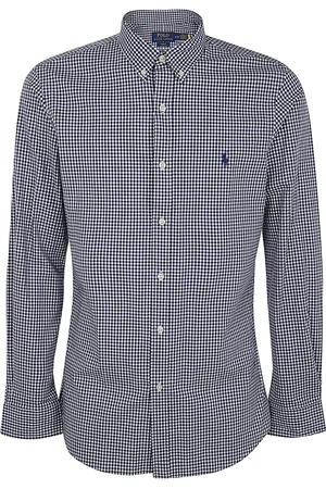 Ralph Lauren Skjorte, Herre, Blå, 2XL, Bomuld, Slim Fit Sportsskjorte