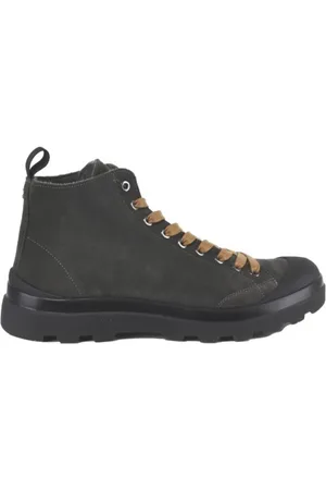 Panchic Sko, Herre, Grøn, 43 EU, Suede, Suede Snørestøvler