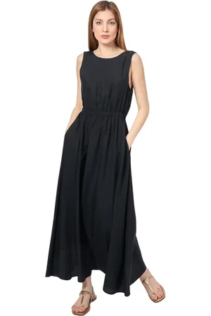 ECOALF Kjole, Dame, Sort, S, Sort kjole med rund hals