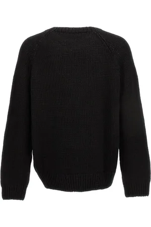 Dsquared2 Strik, Herre, Sort, S, Uld, Jacquard Logo Uld Sweater
