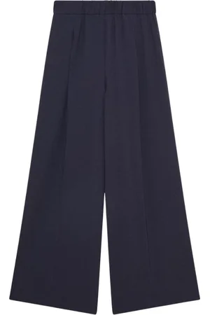 Patrizia Pepe Bukser, Dame, Blå, S, Polyester, Essential Palazzo Pants