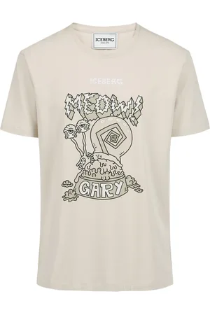 Iceberg Top, Herre, , M, Bomuld, Pudderfarvet regular-fit stretch jersey T-shirt