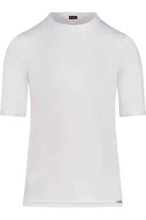 Kiton Top, Dame, Hvid, M, Bomuld, Crew-neck Pocket T-shirt